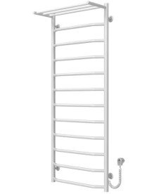 Электрический полотенцесушитель Deffi Трапеция с полкой П12 500х1300 правое подключение белый C.TP.130.50.12.E.W.R.5