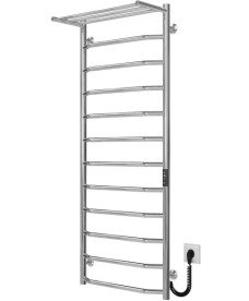 Електрична сушарка для рушників Deffi Трапеція з полицею П12 500х1300 праве підключення JD03 хром C.TP.130.50.12.E.C.R.1