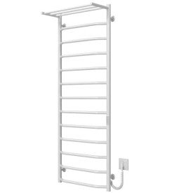 Электрический полотенцесушитель Deffi Трапеция с полкой П13 500х1400 правое подключение WD03 белый C.TP.140.50.13.E.W.R.3
