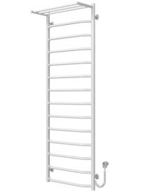 Електрична сушарка для рушників Deffi Трапеція з полицею П15 500х1500 правильне підключення білий C.TP.150.50.15.E.W.R.5