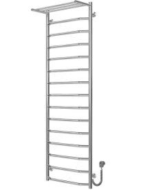 Электрический полотенцесушитель Deffi Трапеция с полкой П15 500х1600 правое подключение хром C.TP.160.50.15.E.C.R.5