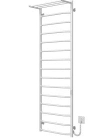 Електрична сушарка для рушників Deffi Трапеція з полицею П15 500х1600 праве підключення WD03 білий C.TP.160.50.15.E.W.R.3