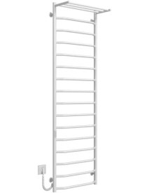 Электрический полотенцесушитель Deffi Трапеция с полкой П16 500х1700 левое подключение WD03 белый C.TP.170.50.16.E.W.L.3
