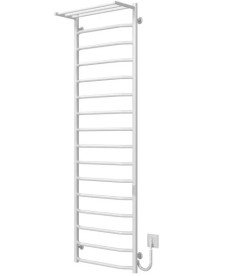 Електрична сушарка для рушників Deffi Трапеція з полицею П16 500х1700 праве підключення WD03 білий C.TP.170.50.16.E.W.R.3