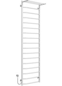 Електричний сушарка для рушників Deffi Трапеція з полицею П17 500х1800 ліве підключення білий C.TP.180.50.17.E.W.L.5