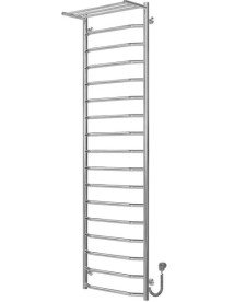 Электрический полотенцесушитель Deffi Трапеция с полкой П17 500х1800 правое подключение хром C.TP.180.50.17.E.C.R.5