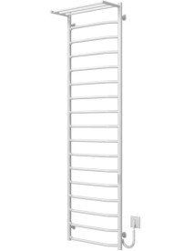 Електрична сушарка для рушників Deffi Трапеція з полицею П17 500х1800 праве підключення WD03 білий C.TP.180.50.17.E.W.R.3