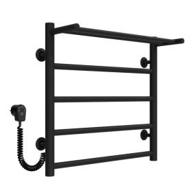 Электрический полотенцесушитель Deffi Терма П5 500х500 левое подключение черный C.TE.50.50.5.E.B.L.5