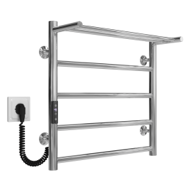 Електрична сушарка для рушників Deffi Терма П5 500х500 ліве підключення JD03 хром C.TE.50.50.5.E.C.L.1