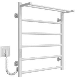 Электрический полотенцесушитель Deffi Терма П6 500х600 левое подключение WD03 белый C.TE.60.50.6.E.W.L.3