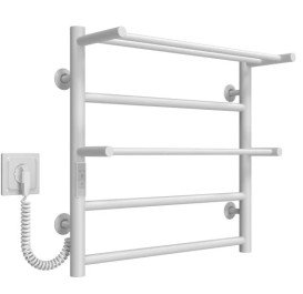Электрический полотенцесушитель Deffi Терма Плюс П5 500х500 левое подключение WD03 белый C.TA.50.50.5.E.W.L.3