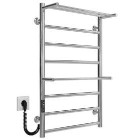 Электрический полотенцесушитель Deffi Терма Плюс П8 500х800 левое подключение JD03 хром C.TA.80.50.8.E.C.L.1