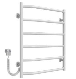 Электрический полотенцесушитель Deffi Трапеция П6 500х600 левое подключение EF16 белый D.TR.60.50.6.E.W.L.5