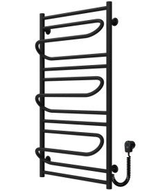 Электрический полотенцесушитель Deffi Вилла 500х1000 правое подключение черный C.VP.100.50.E.B.L.5