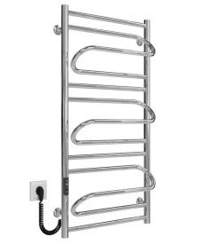 Электрический полотенцесушитель Deffi Вилла 500х1000 левое подключение JD03 хром C.VP.100.50.E.C.L.1