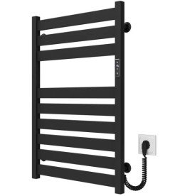 Электрический полотенцесушитель Deffi Victoria П9 500х800 правое подключение JD04 черный A.VI.80.50.9.E.B.R.2
