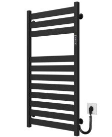 Електрична сушарка для рушників Deffi Victoria П11 500х1000 праве підключення JD04 чорний A.VI.100.50.11.E.B.R.2