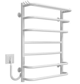 Електрична сушарка для рушників Deffi Юність П7 400х700 ліве підключення WD03 білий C.YU.70.40.7.E.W.L.3