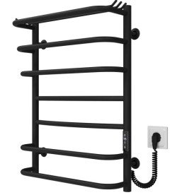 Электрический полотенцесушитель Deffi Юность П7 400х700 правое подключение JD03 черный C.YU.70.40.7.E.B.R.1