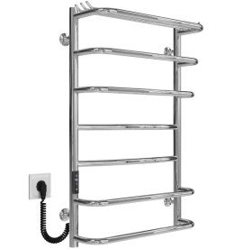 Електрична сушарка для рушників Deffi Юність П7 500х800 ліве підключення JD03 хром C.YU.80.50.7.E.C.L.1