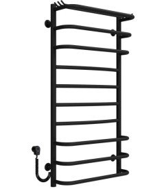 Электрический полотенцесушитель Deffi Юность П10 500х1000 левое подключение черный C.YU.100.50.10.E.B.L.5