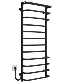 Электрический полотенцесушитель Deffi Юность П12 500х1200 левое подключение JD03 черный C.YU.120.50.12.E.B.L.1