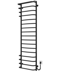 Електрична сушарка для рушників Deffi Юність П17 500х1700 праве підключення JD03 чорний C.YU.170.50.17.E.B.R.1