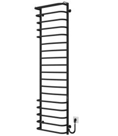 Электрический полотенцесушитель Deffi Юность П18 500х1800 правое подключение JD03 черный C.YU.180.50.18.E.B.R.1