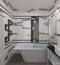 Электрический полотенцесушитель Genesis-Aqua Fito 80х53 см черный GA-4604