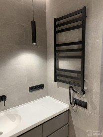 Электрический полотенцесушитель Genesis-Aqua Tristar flat 100x53 см черный GA-5005