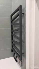 Электрический полотенцесушитель Genesis-Aqua Genesis 100x53 см черный GA-7005