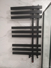 Электрический полотенцесушитель Genesis-Aqua Magnum 80x53 см черный GA-1304