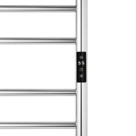 Электрический полотенцесушитель Kroner KRP Hitze-Stets CHR8753-10T 53х86,5 см нержавеющая сталь хром CV035346