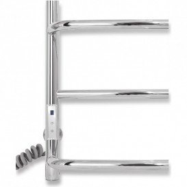 Электрический полотенцесушитель Laris Еврофлеш П6 500x800 Э с полкой подключение слева хром 73207610