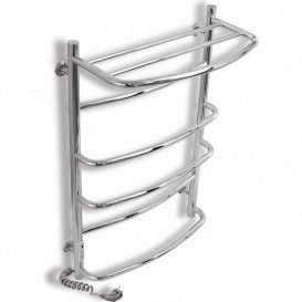 Электрический полотенцесушитель Laris Еврофлеш П6 500x800 Э с полкой подключение слева хром 73207610