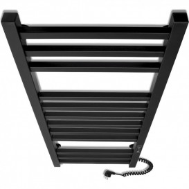 Електрична сушка для рушників Laris Зебра Імідж ЧКЧ12 350х900 Е підключення праворуч R3 чорний 73207655