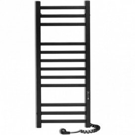 Електрична сушка для рушників Laris Зебра Імідж ЧКЧ12 350х900 Е підключення праворуч R3 чорний 73207655