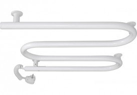 Електричний полотенцесушитель Laris Зебра Змійовик 25 ЧК3 Е 500x500 мм лівий 75201019