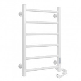 Электрический полотенцесушитель Laris ЗЕБРА АЛЬФА ЧК6 400Х600 Э (подключение справа) белый 77700068