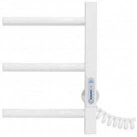 Электрический полотенцесушитель Laris ЗЕБРА АЛЬФА ЧК6 400Х600 Э (подключение справа) белый 77700068