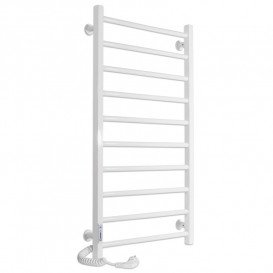 Електричний полотенцесушитель Laris ЗЕБРА АЛЬФА ЧК10 500х900 Е (підключення зліва) білий 77700065