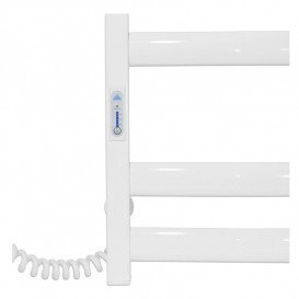 Электрический полотенцесушитель Laris ЗЕБРА АТЛАНТ ЧК6 500Х700 Э (подключение слева) белый 77700096