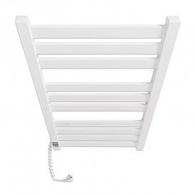 Электрический полотенцесушитель Laris ЗЕБРА ГЕФЕСТ ПРЕМИУМ ЧК10 500Х1200 Э (подключение слева) белый 75201079
