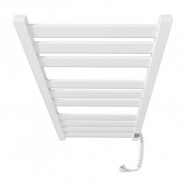 Електричний полотенцесушитель Laris ЗЕБРА ГЕФЕСТ ПРЕМІУМ ЧК10 500х1200 Е (підключення праворуч) білий 75201080