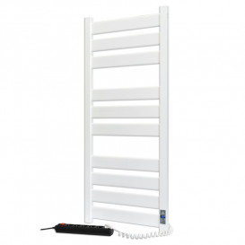 Електричний полотенцесушитель Laris ЗЕБРА ГЕФЕСТ ПРЕМІУМ ЧК10 500х1200 Е (підключення праворуч) білий 75201080