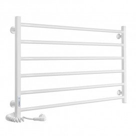 Электрический полотенцесушитель Laris ЗЕБРА ГОРИЗОНТ ЧК6 1000Х600 Э (подключение слева) белый 77700080