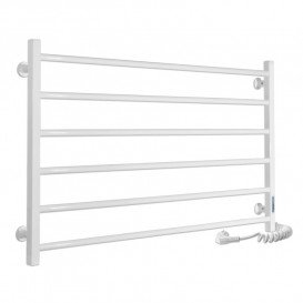 Електричний полотенцесушитель Laris ЗЕБРА ГОРИЗОНТ ЧК6 1000х600 Е (підключення праворуч) білий 77700081