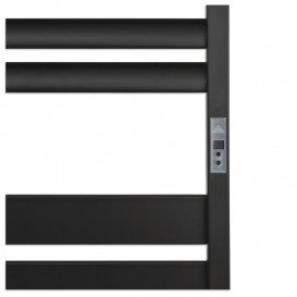 Электрический полотенцесушитель Laris ЗЕБРА ЛАВИНА ЧКЧ13 500Х1200 Э (подключение справа) черный 75201094