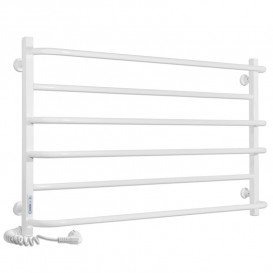 Електричний полотенцесушитель Laris ЗЕБРА ПРАКТИК ЧК6 1000 х 600 Е (підключення зліва) білий 77700082