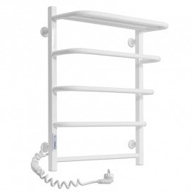 Електричний полотенцесушитель Laris ЗЕБРА СТАНДАРТ ЧК5 500Х660 Е (підключення зліва) білий 77700075